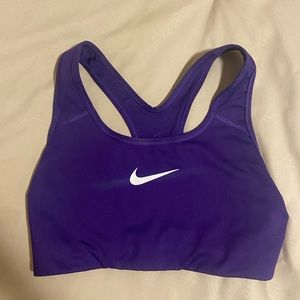 purple nike sports bra